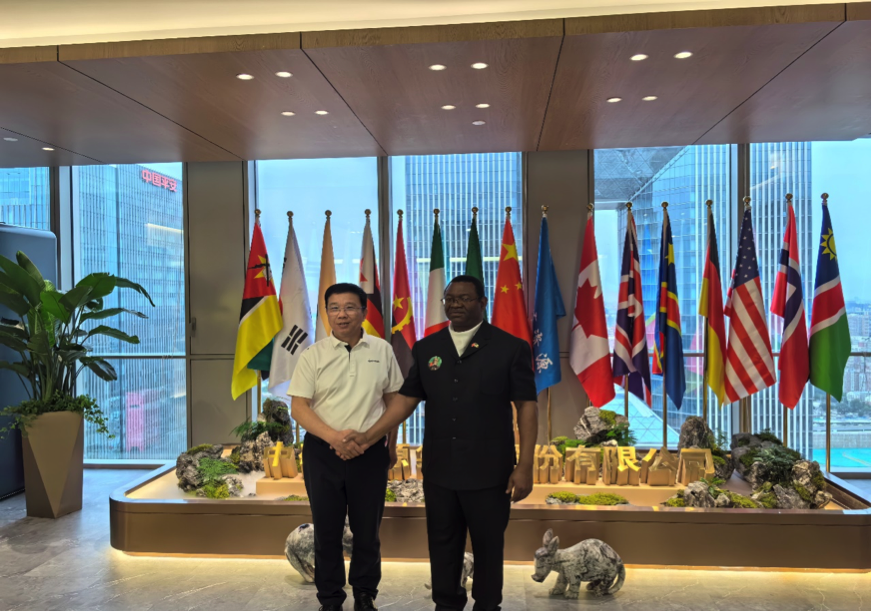 赞比亚驻华大使到访388vip太阳资源集团总部